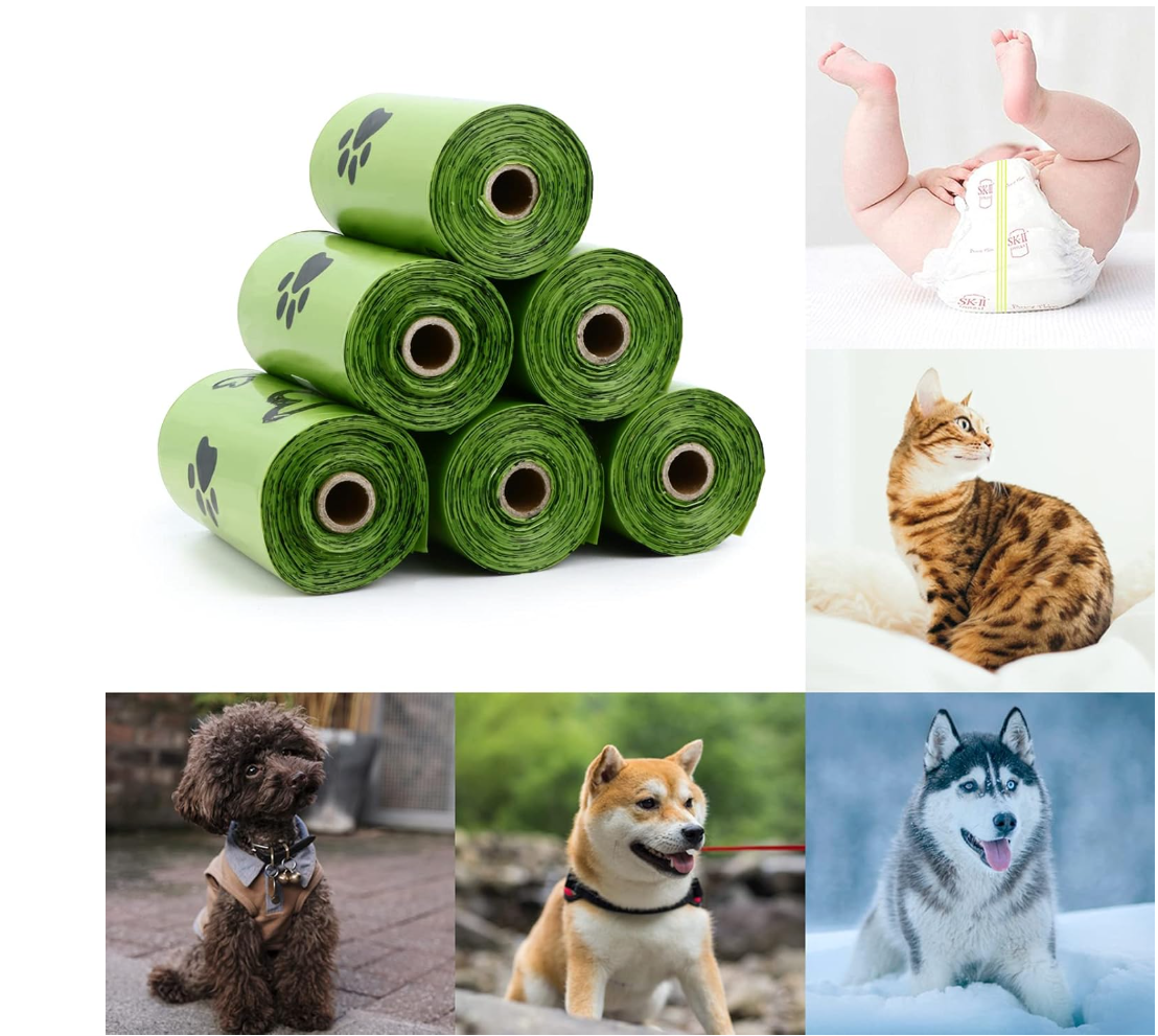 🐾 Yingdelai – Lot de 540 Sacs à Déjections Canines + Distributeur