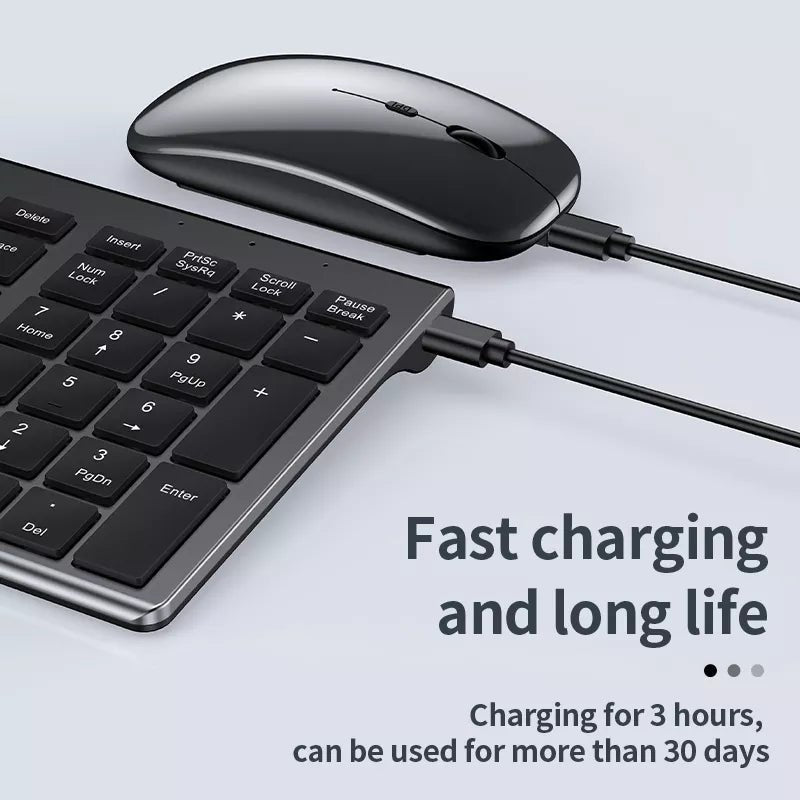 ✨ Clavier Bluetooth Sans Fil – Slim, Rechargeable & Ultra Pratique ✨