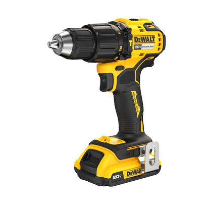 Perceuse à percussion compacte DEWALT 20V, sans balais avec batterie et chargeur