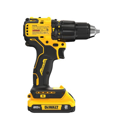 Perceuse à percussion compacte DEWALT 20V, sans balais avec batterie et chargeur