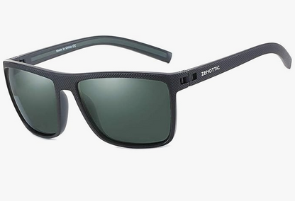 ZENOTTIC Lunettes de soleil polarisées, carrées et légères, pour homme – Monture en TR90 – Protection UV400