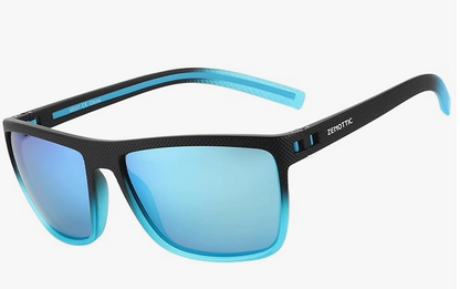 ZENOTTIC Lunettes de soleil polarisées, carrées et légères, pour homme – Monture en TR90 – Protection UV400